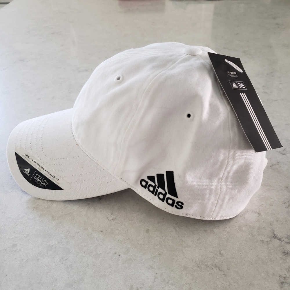 ADIDAS - Adjustable WHITE Baseball Cap--NWT